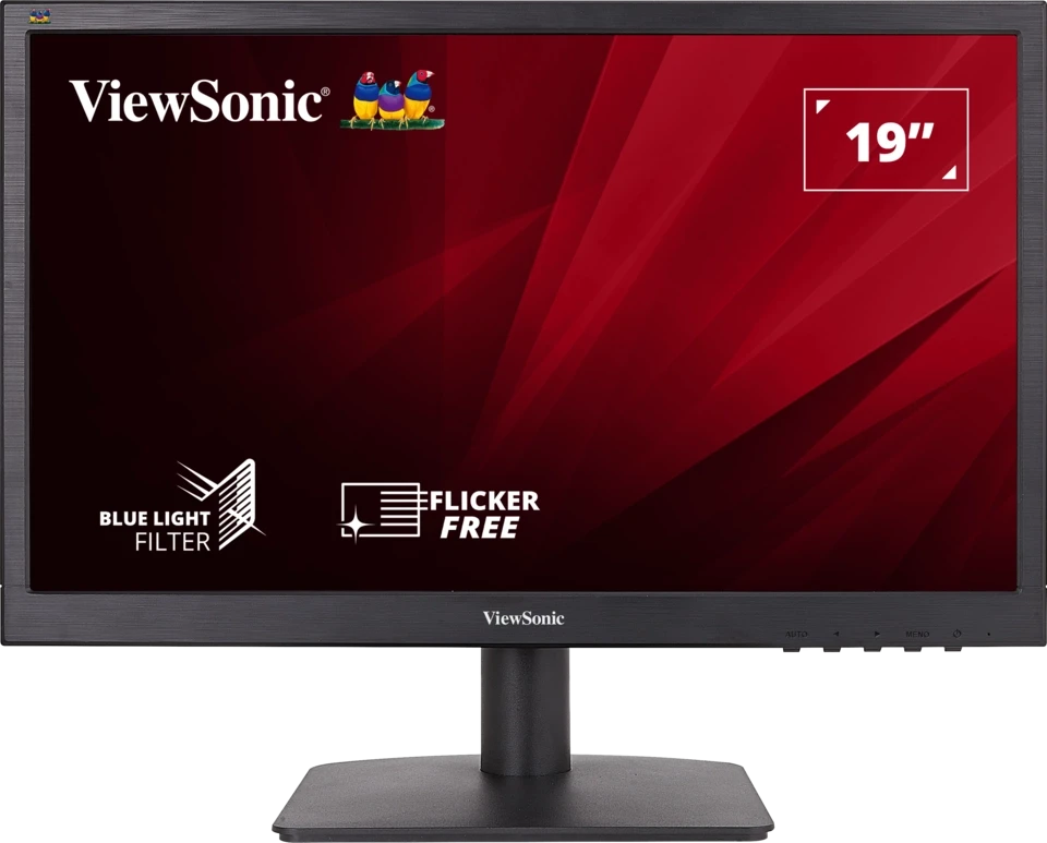 ViewSonic VA1903H-2 19 Inch HD WXGA (1366x768) Home and Office Flat Monitor (HDMI, VGA, Headphone)