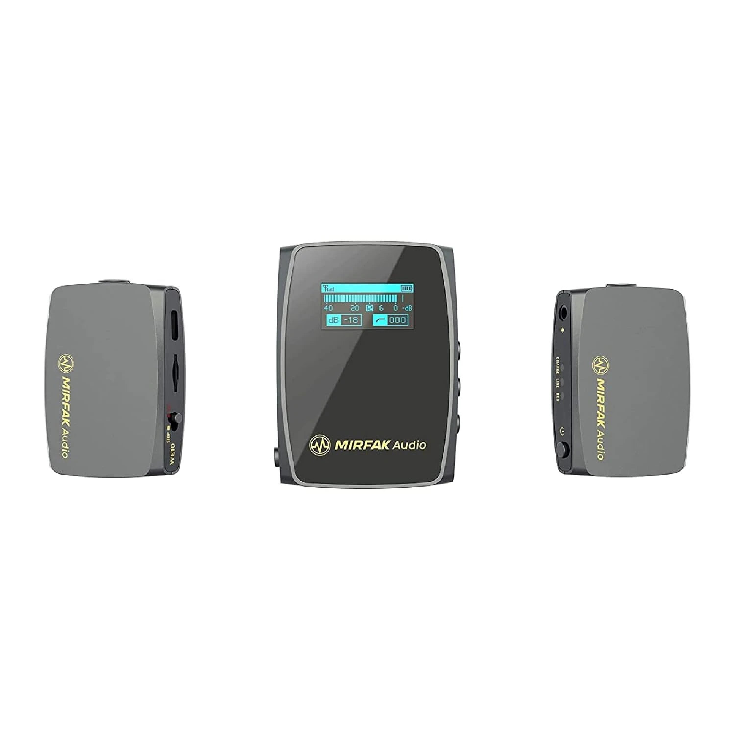 MIRFAK WE10 PRO Dual Transmitter Wireless Lavalier Microphone System