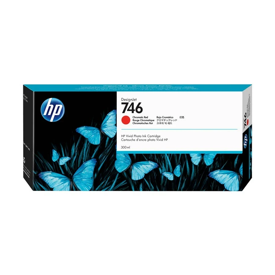 HP 746 300-ml DesignJet Chromatic Red Cartridge #P2V81A