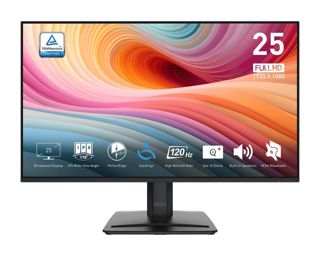 MSI PRO MP251 E2 24.5 Inch FHD Display HDMI, DP, VGA Monitor