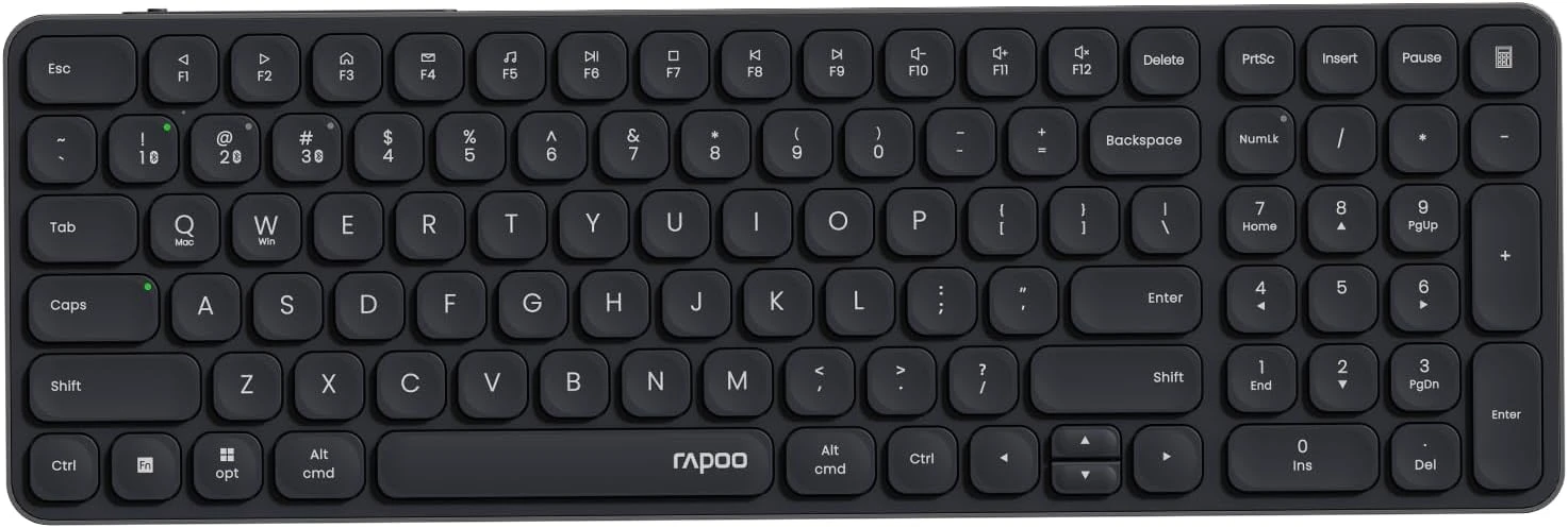 Rapoo E9350L Dark Grey (Dual Mode) Ultra-slim Keyboard
