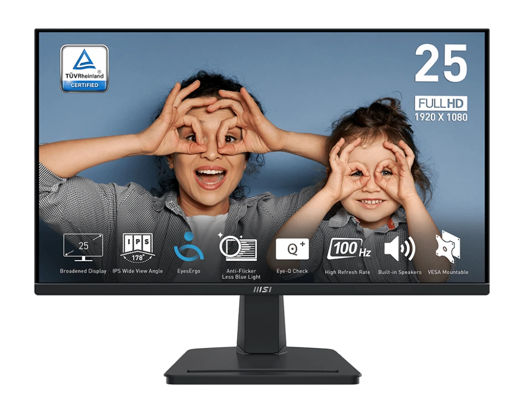 MSI PRO MP251 24.5 Inch FHD Display HDMI, VGA Professional Business Productivity Monitor