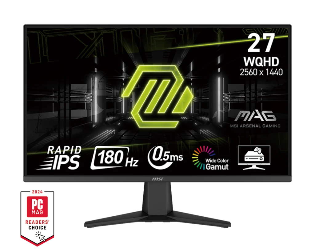 MSI MAG 275QF 27 Inch 2K WQHD Display dual-hdmi, dp Gaming Monitor