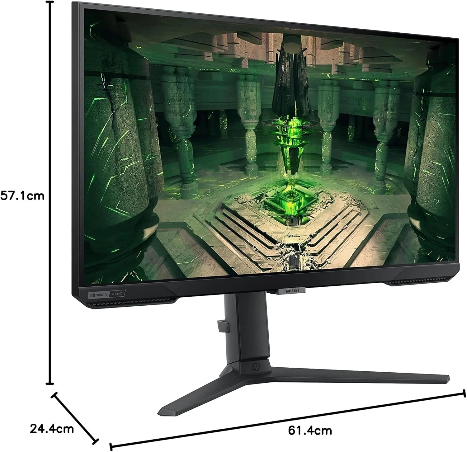 Samsung Odyssey G4 27 Inch FHD Display Dual HDMI, DP Gaming Monitor #LS27BG400EW / LS27BG400EWX