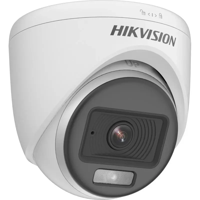 Hikvision DS-2CE70DF0T-PFS (2.8mm) (2.0MP) ColorVu Audio Indoor Fixed Turret CC Camera
