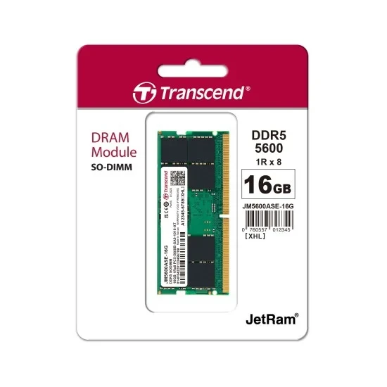 Transcend JetRAM 16GB DDR5L 5600MHz SO-DIMM Laptop RAM