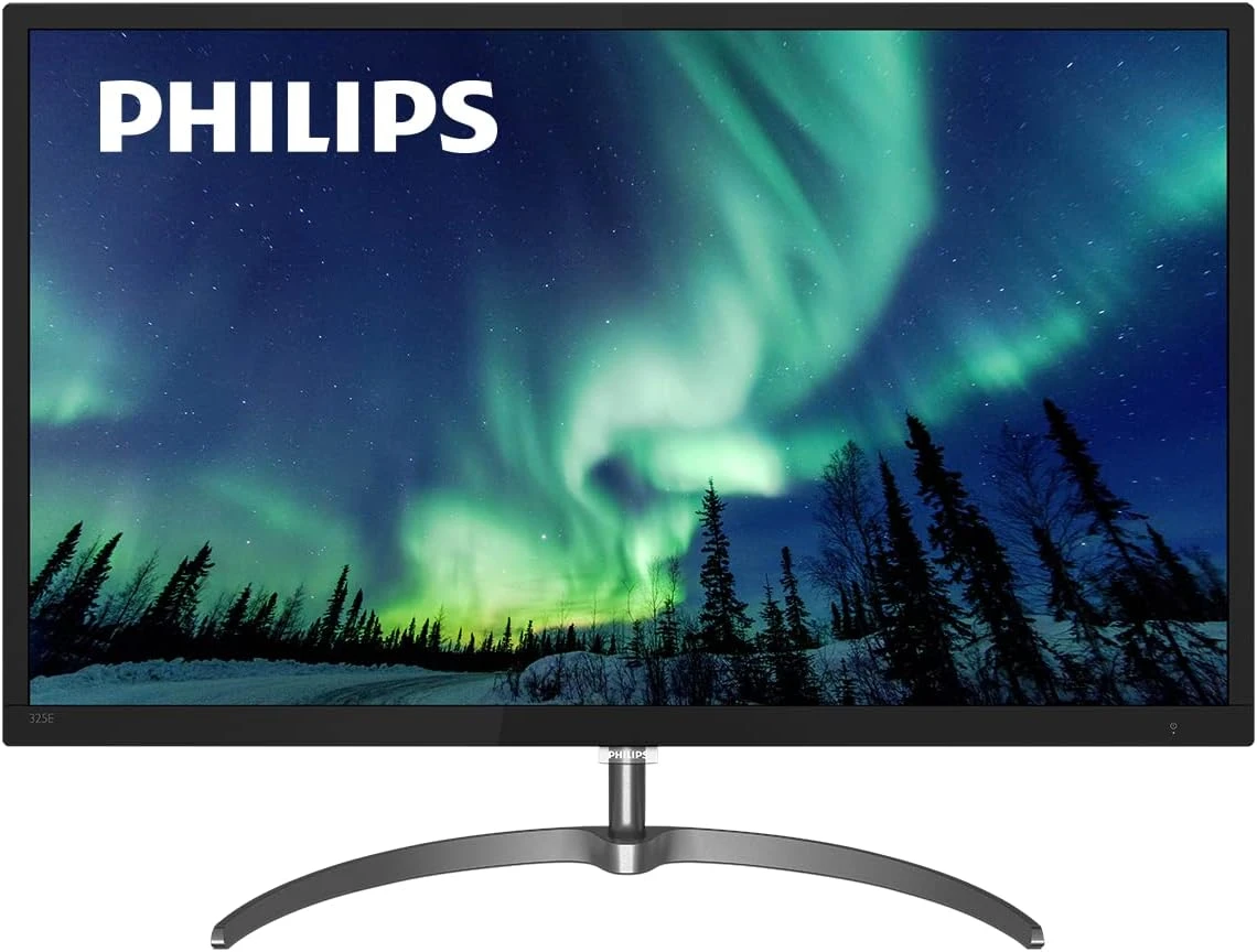 Philips E Line 325E8/94 32 Inch QHD IPS Display HDMI, DP, VGA, DVI Black Professional Monitor