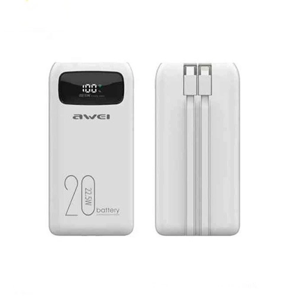 Awei P169K 20000mAh 22.5W Power Bank With Cable