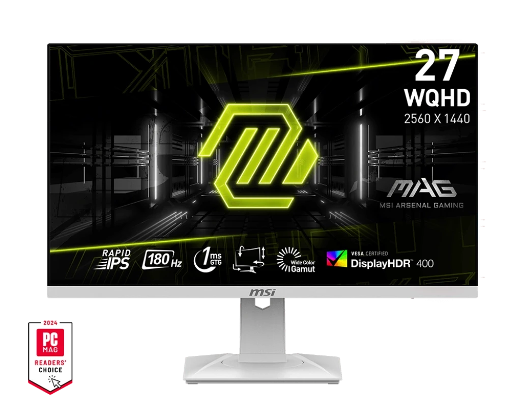 MSI MAG 274QRFW 27 Inch WQHD Display Dual HDMI, DP Gaming Monitor