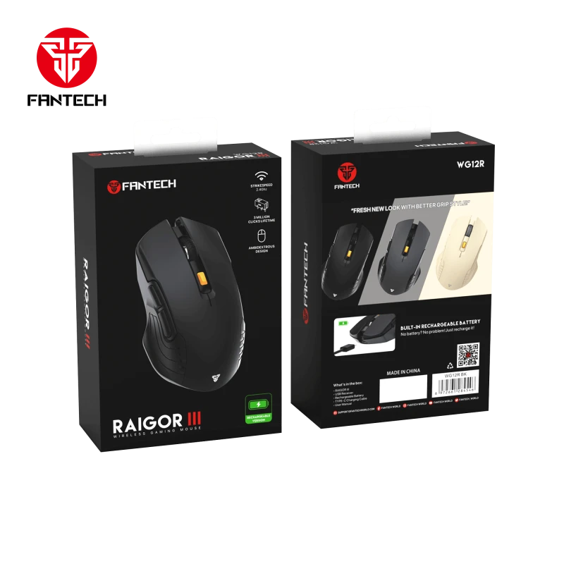 Fintech Raigor III WG12 Wireless Black Gaming Mouse