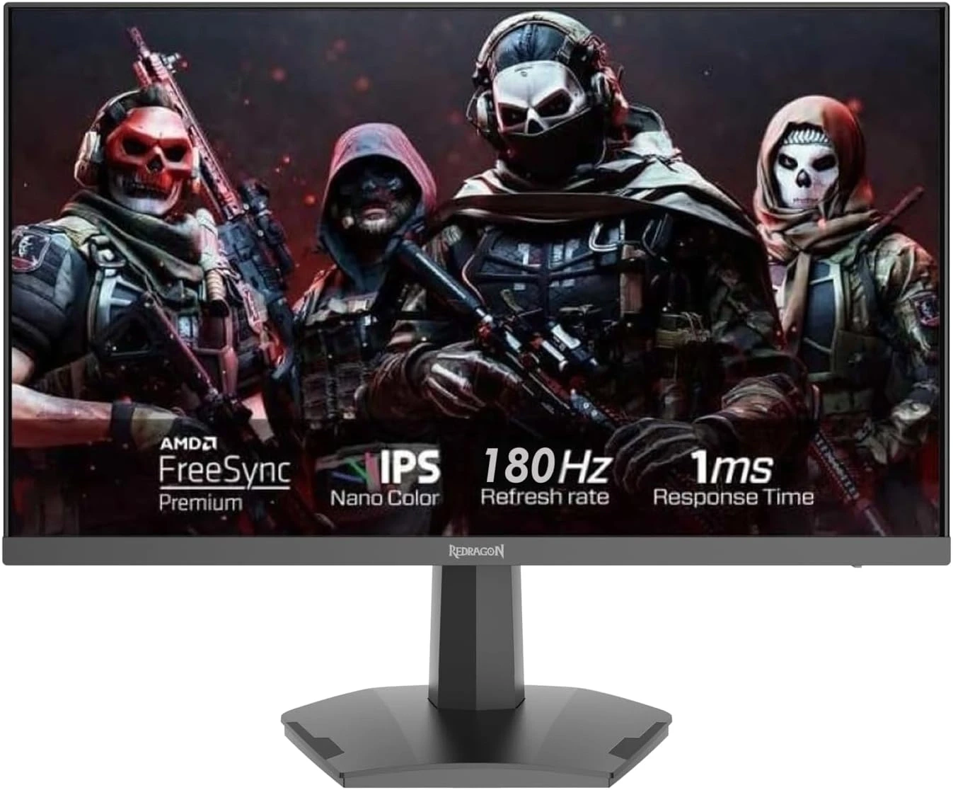 Redragon Azur GM24X5IPS 24 Inch FHD Display Dual HDMI Gaming Monitor