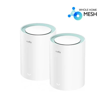 Cudy M1300 AC1200 Mbps Gigabit Dual-Band Mesh Wi-Fi 5 System (2-Pack)