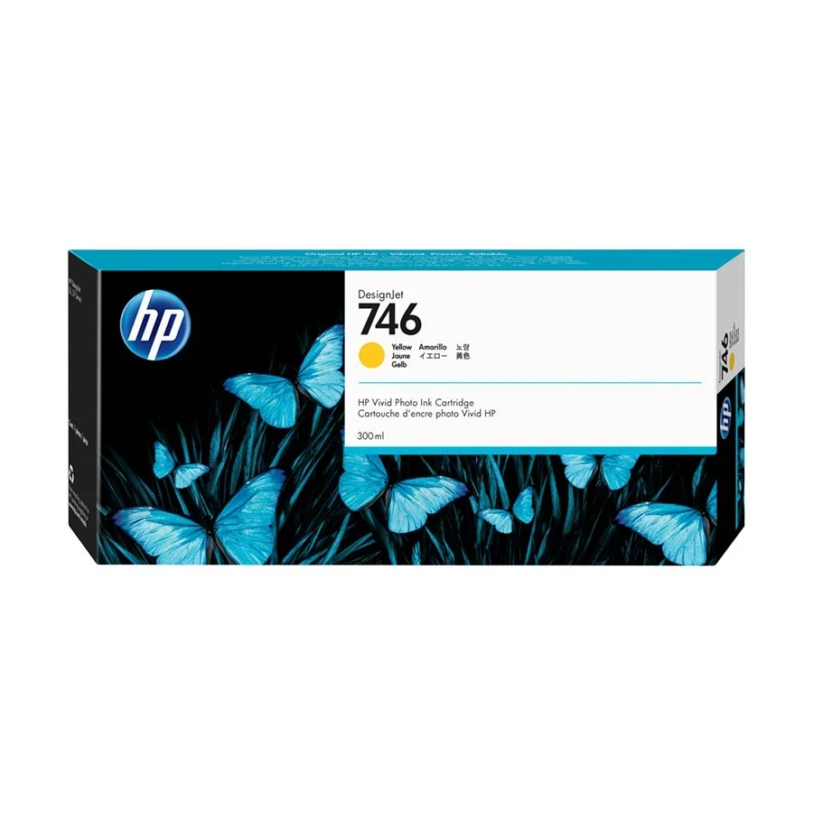 HP 746 300-ml DesignJet Yellow Cartridge #P2V79A/3WX38A