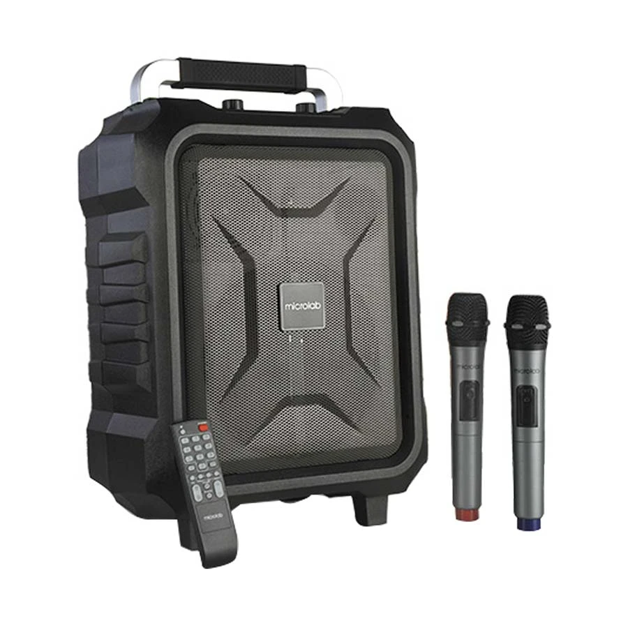 Microlab TL20 1:0 Bluetooth Black Stylish Portable Trolley Speaker with 2 Microphones