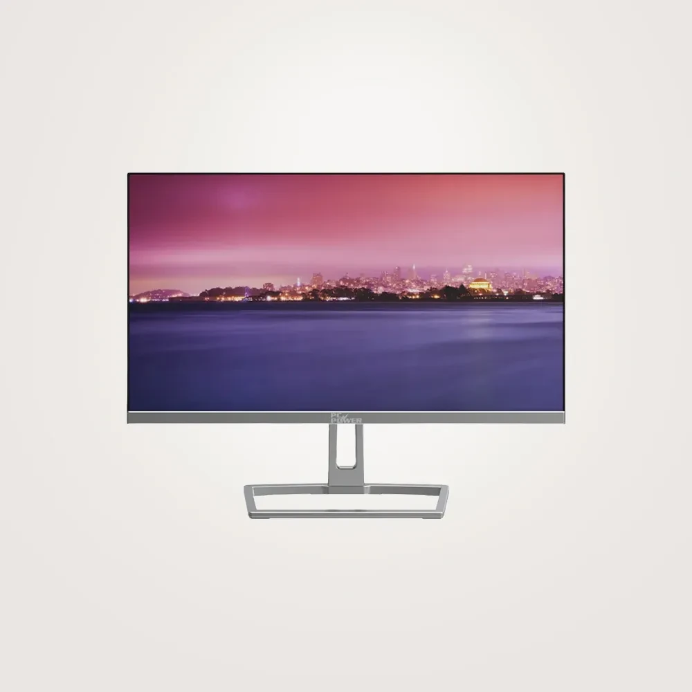 PC Power PCM22S 21.45 Inch FHD Display HDMI, VGA Silver Borderless Monitor
