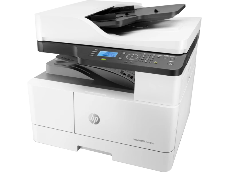 HP LaserJet MFP M443nda Multifunction Mono Laser Photocopier (25ppm, Auto Duplex, Lan, ADF)