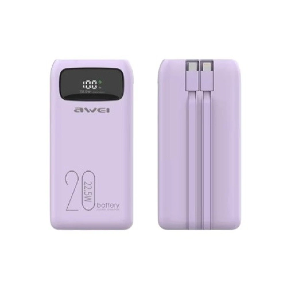Awei P168K 10000mAh 22.5W Power Bank With Cabl